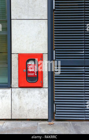 Dry Riser Inlet Banque D'Images