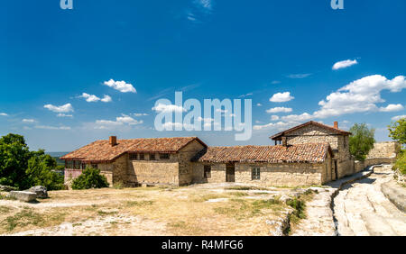 Chufut-Kale, une ville-forteresse médiévale en Crimée) Banque D'Images