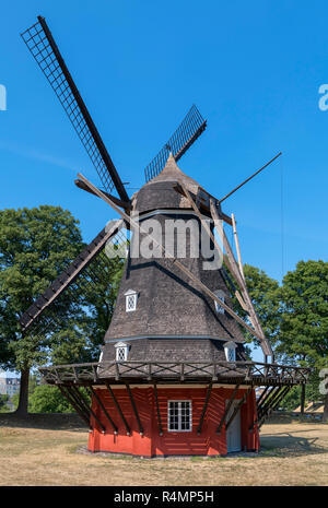 Moulin à vent sur le Bastion du Roi de Kastellet (Citadelle), Copenhague, Danemark