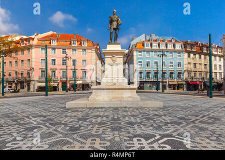 Duque da Terceira Square à Lisbonne, Portugal Banque D'Images