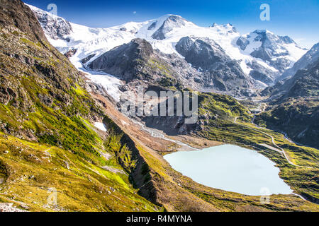 Centre equestre cavalcade avec Steingletcher, Sustenpass, Suisse, Europe. Banque D'Images