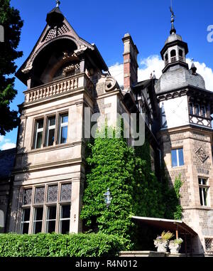 Château de rauischholzhausen herrensitz avec jardin paysager anglais Banque D'Images