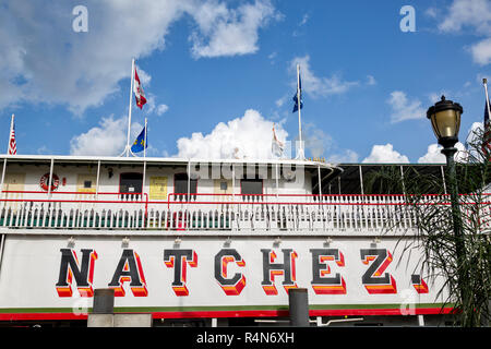 Vue rapprochée de l'orgue player,Debbie Fagnano, sur la célèbre Steamboat Natchez, sur la rivière Mississippi, à la Nouvelle Orléans en Louisiane. Banque D'Images