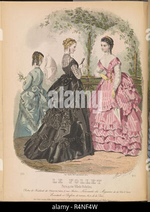 Vintage french mesdames en conversation Banque D'Images