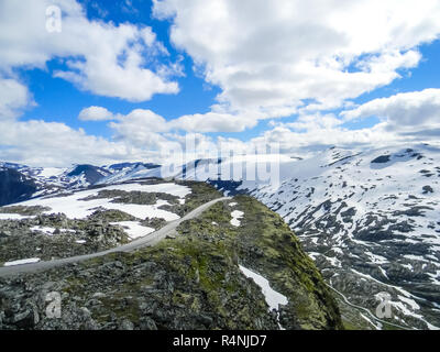 Route de montagne en Norvège Banque D'Images