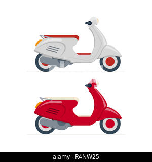 Scooter Vector illustration. Banque D'Images