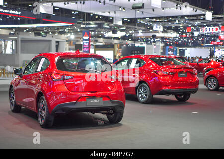 Nonthaburi, Thaïlande. 28 Nov 2018. Mazda 2 voiture sur l'affichage à la 35e Thaïlande International Motor Expo le 28 novembre 2018 dans Nonthaburi, Thaïlande. Credit : Chatchai Somwat/Alamy Live News Banque D'Images