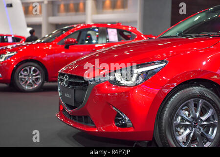 Nonthaburi, Thaïlande. 28 Nov 2018. Mazda 2 voiture sur l'affichage à la 35e Thaïlande International Motor Expo le 28 novembre 2018 dans Nonthaburi, Thaïlande. Credit : Chatchai Somwat/Alamy Live News Banque D'Images