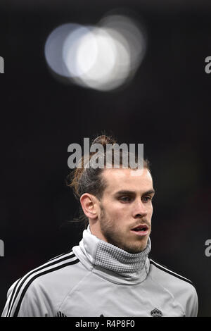 Rome, Italie. 27 Nov 2018. Gareth Bale du Real Madrid au cours de l'UEFA Champions League entre les Roms et le Real Madrid au Stadio Olimpico, Rome, Italie le 27 novembre 2018. Credit : Giuseppe Maffia/Alamy Live News Banque D'Images