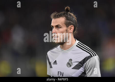 Rome, Italie. 27 Nov 2018. Gareth Bale du Real Madrid au cours de l'UEFA Champions League entre les Roms et le Real Madrid au Stadio Olimpico, Rome, Italie le 27 novembre 2018. Credit : Giuseppe Maffia/Alamy Live News Banque D'Images