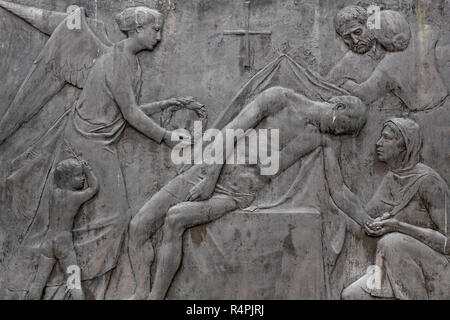 Bas-relief représentant la Mort Banque D'Images