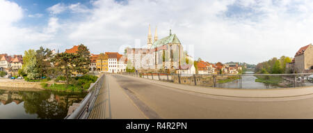 Panorama de l'¶gÃ rlitz en vue de la peterskirche Banque D'Images