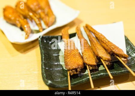 Aile de poulet frit Banque D'Images