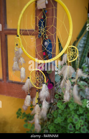 Dream Catcher décorées Fenêtre Accueil Banque D'Images