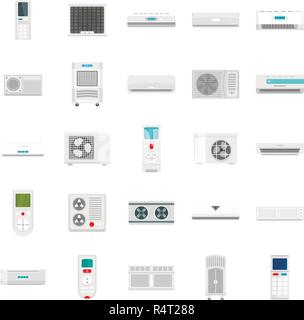 Filtre à air conditioner remote évent icons set. Télévision illustration de 25 Filtre à air conditioner remote évent vector icons isolated on white Illustration de Vecteur