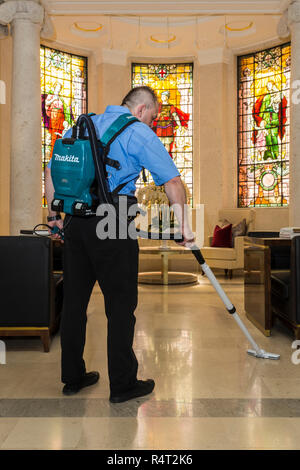 Back-pack portable Makita aspirateur Banque D'Images