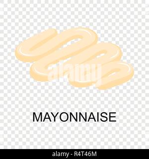 L'icône de la mayonnaise. La mayonnaise de isométrique icône vecteur pour sur fond transparent Illustration de Vecteur