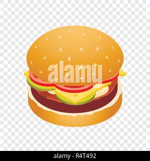 Burger double icône. De isométrique burger double icône vecteur pour sur fond transparent Illustration de Vecteur