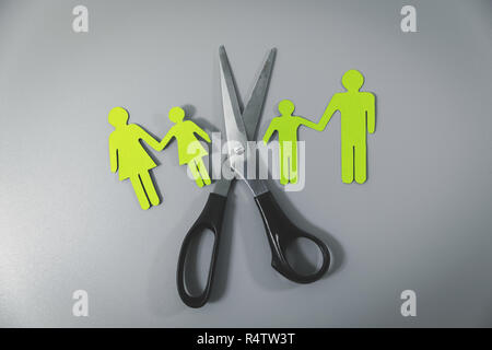 Concept de garde d'enfant famille brisée Banque D'Images