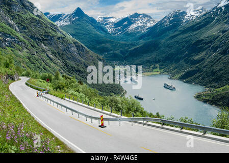 Route du Fjord en Norvège Banque D'Images