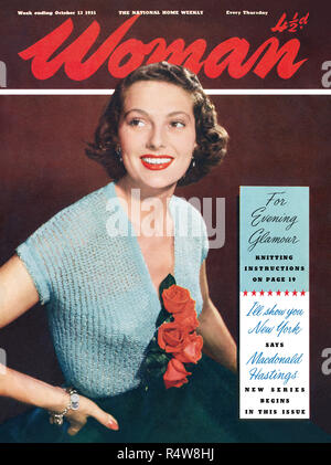 Couverture du magazine pour femme 13 octobre 1951. Banque D'Images