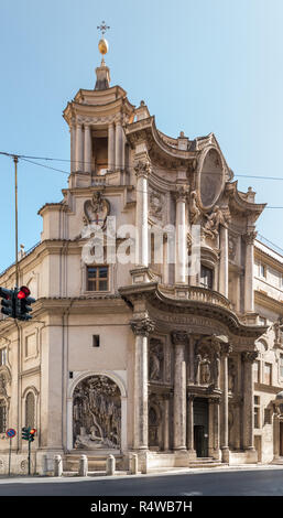 San Carlo alle Quattro Fontane, Rome, Italie Banque D'Images