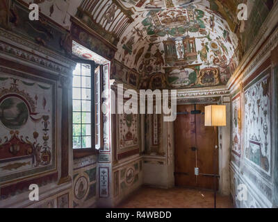 Fresque de Jacopo Zucchi, Villa Medici, Rome, Italie Banque D'Images