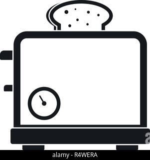 L'icône de minuterie d'un grille-pain. Simple illustration de l'icône vecteur grille-pain minuterie pour la conception web isolé sur fond blanc Illustration de Vecteur