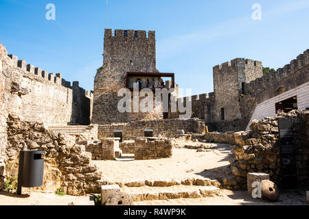 Pombal, Portugal - 22 septembre 2018 : Intérieur du Pombal Château Leiria, Portugal District Banque D'Images