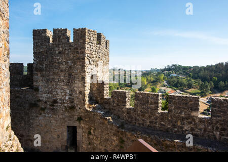 Pombal, Portugal - 22 septembre 2018 : Intérieur du Pombal Château Leiria, Portugal District Banque D'Images