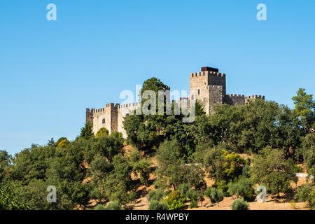 Pombal, Portugal - 22 septembre 2018 : l'extérieur de l'Pombal Château Leiria, Portugal District Banque D'Images