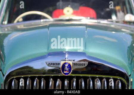 1952 Sunbeam-Talbot 90 à l'Epping Ongar Railway 2017 Rassemblement véhicules anciens, North Weald, Essex, Royaume-Uni. Banque D'Images