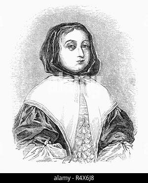 Elizabeth Cromwell (née Bourchier ; 1598-1665) était l'épouse d'Oliver Cromwell, Lord Protecteur d'Angleterre, l'Écosse et l'Irlande. Elle a épousé Oliver Cromwell le 22 août 1620 à St Giles Cripplegate,, Londres. Le mariage d'Elizabeth était très avantageux pour Cromwell, comme son père l'a amené en contact avec le riche marchand communauté de Londres, et en raison des vastes terres Sir James administré dans l'Essex, cette association de famille allait lui garantir beaucoup de soutien de l'influente famille de la gentry puritaine locale. Banque D'Images