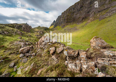 Le Quiraing dans l'Île Skye Banque D'Images