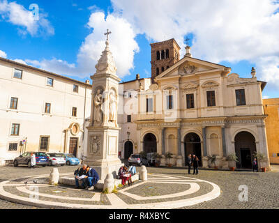 Basilica di San Bartolomeo sur Chapelle Sixtine - Rome, Italie Banque D'Images