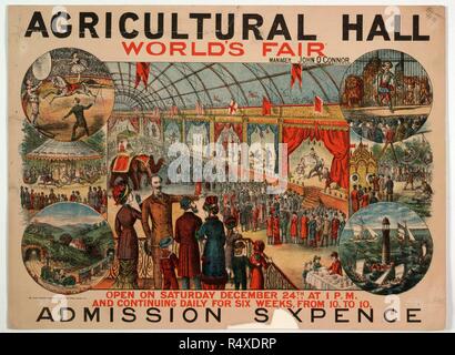 World's Fair. Royal Agricultural Hall, 1881-1882 d'Islington. Une collection de brochures, prospectus et autres imprimés. Publié à l'origine/produit à Londres, 1800 - 1895. Image réalisée à partir d'une collection de brochures, prospectus et autres imprimés relatifs aux infirmières de l'entertainment et de la vie quotidienne. Publié à l'origine/produit à Londres, 1800 - 1895. Source : Evan.412. Langue : Anglais. Banque D'Images