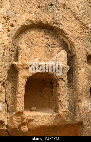 Chambres funéraires souterraines à l'UNESCO du patrimoine mondial de l'emplacement de Tombes des rois, Paphos, Chypre Banque D'Images