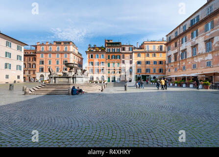 Piazza di Santa Maria, Trastevere, Rome, Italie Banque D'Images