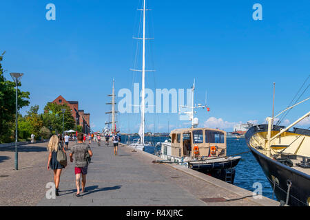 Balades touristiques le long du front de mer, Promenada Kopenhaga (Larsens Plads), Copenhague, Danemark Banque D'Images