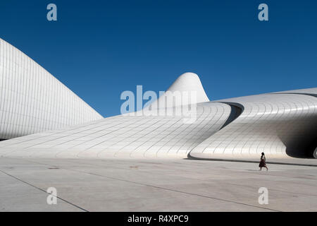 Centre Heydar Aliyev par Zaha Hadid à Baku, Azerbaïdjan Banque D'Images