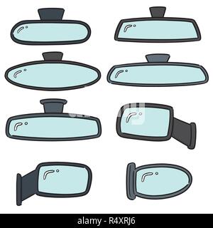 Vector set des rétroviseurs Illustration de Vecteur