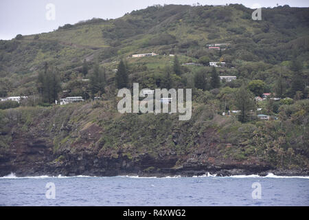 Partie d'Adamstown sur l'île de Pitcairn Banque D'Images