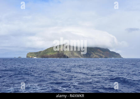 L'île de Pitcairn Vue ouest Banque D'Images