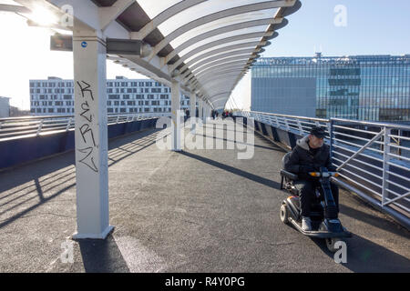 Timbre Pont, Rivière Clyde, Glasgow, Ecosse, Royaume-Uni Banque D'Images