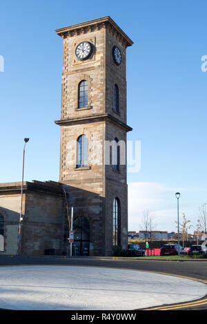 La Distillerie de Clydeside, ancienne station de pompage, Queens Dock, Glasgow, Ecosse, Royaume-Uni Banque D'Images