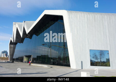 Le Glasgow Riverside Museum, Ecosse, Royaume-Uni Banque D'Images