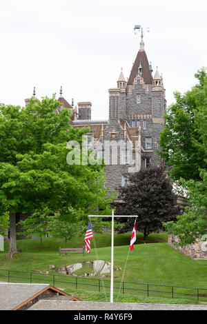 Château de Boldt dans la région des Mille-Îles de l'USA. Le château a été construit par George Boldt. Banque D'Images