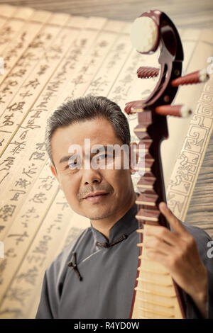 Hommes Artistes dans le pipa Banque D'Images