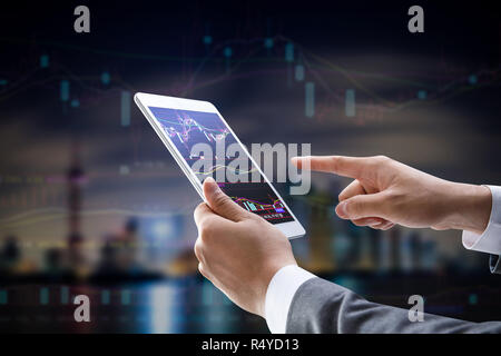 Prenez des comprimés Banque D'Images