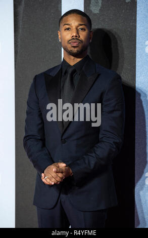 Londres, Royaume-Uni. 28 novembre, 2018. Londres, Royaume-Uni. 28 Nov 2018. Michael B Jordan assiste à la première européenne de "Creed II' à BFI IMAX le 28 novembre 2018 à Londres, en Angleterre. Crédit : Gary Mitchell, GMP Media/Alamy Live News Crédit : Gary Mitchell, GMP Media/Alamy Live News Banque D'Images